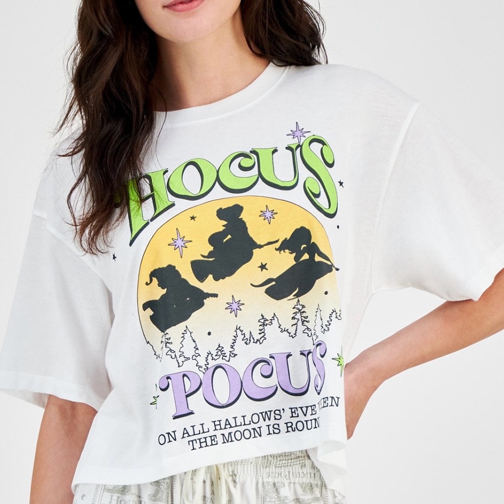 Hocus Pocus Halloween Graphic Crewneck T-Shirt